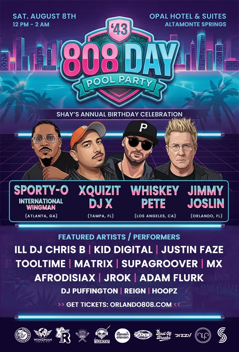 808-Day Pool Party - Official Flyer
