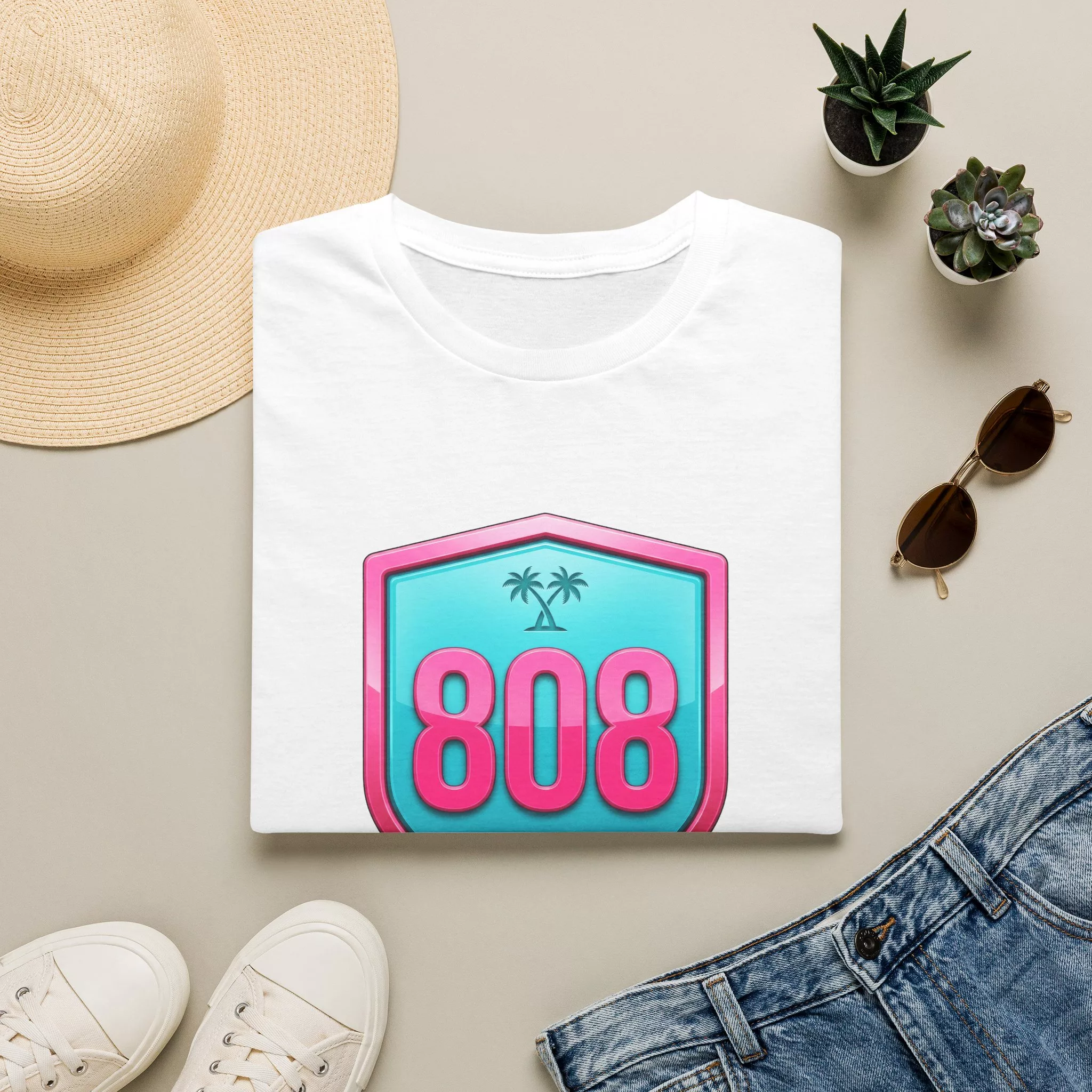 808 Badge Tee (Unisex) - Image 4