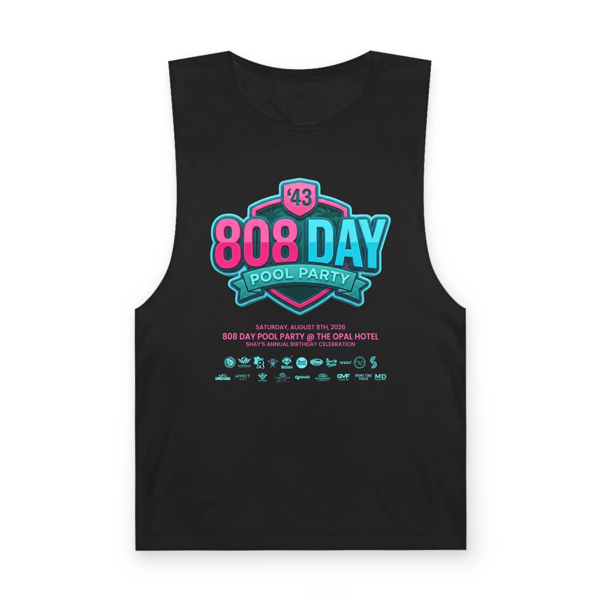 808-Day Pool Party (Unisex Tank )
