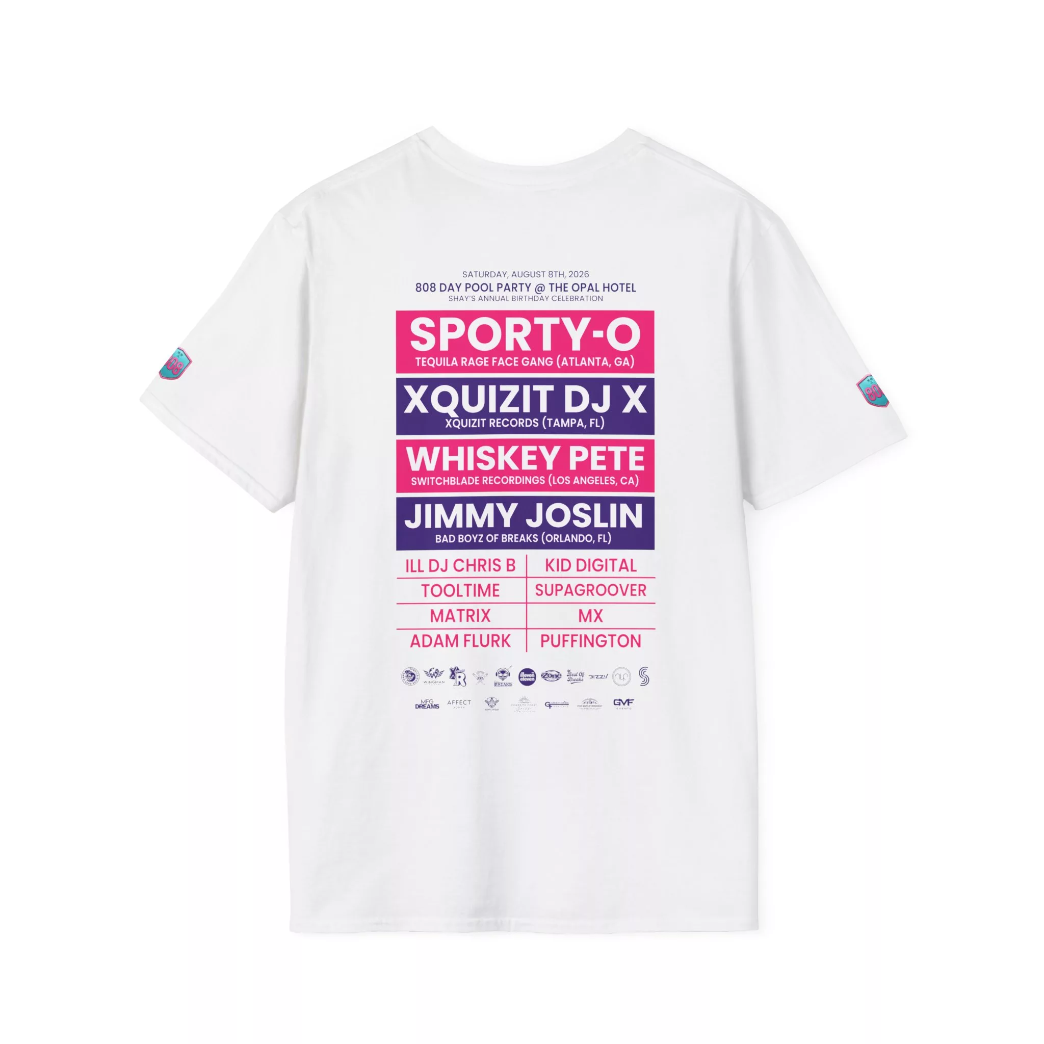 808-Day Pool Party T-Shirt + Event Entry Ticket - Image 4