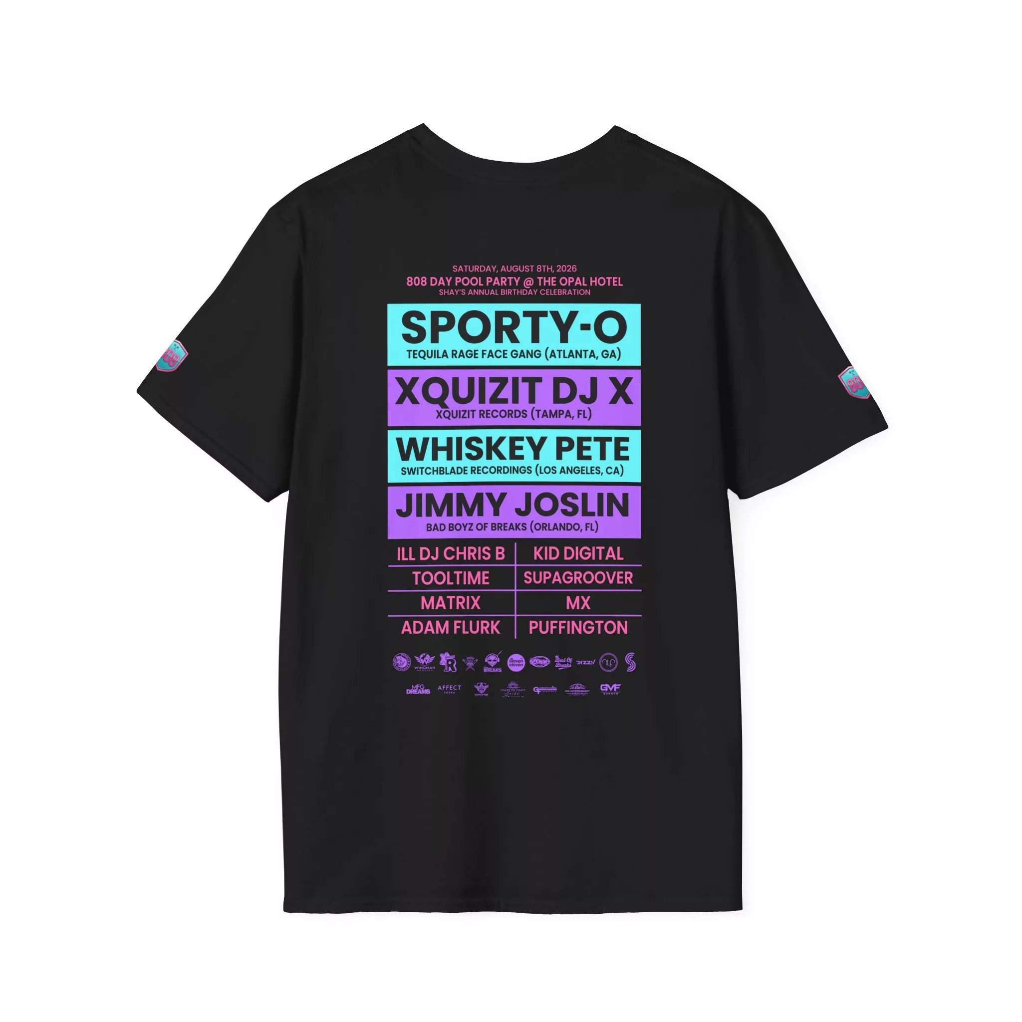 808-Day Pool Party T-Shirt + Event Entry Ticket - Image 2