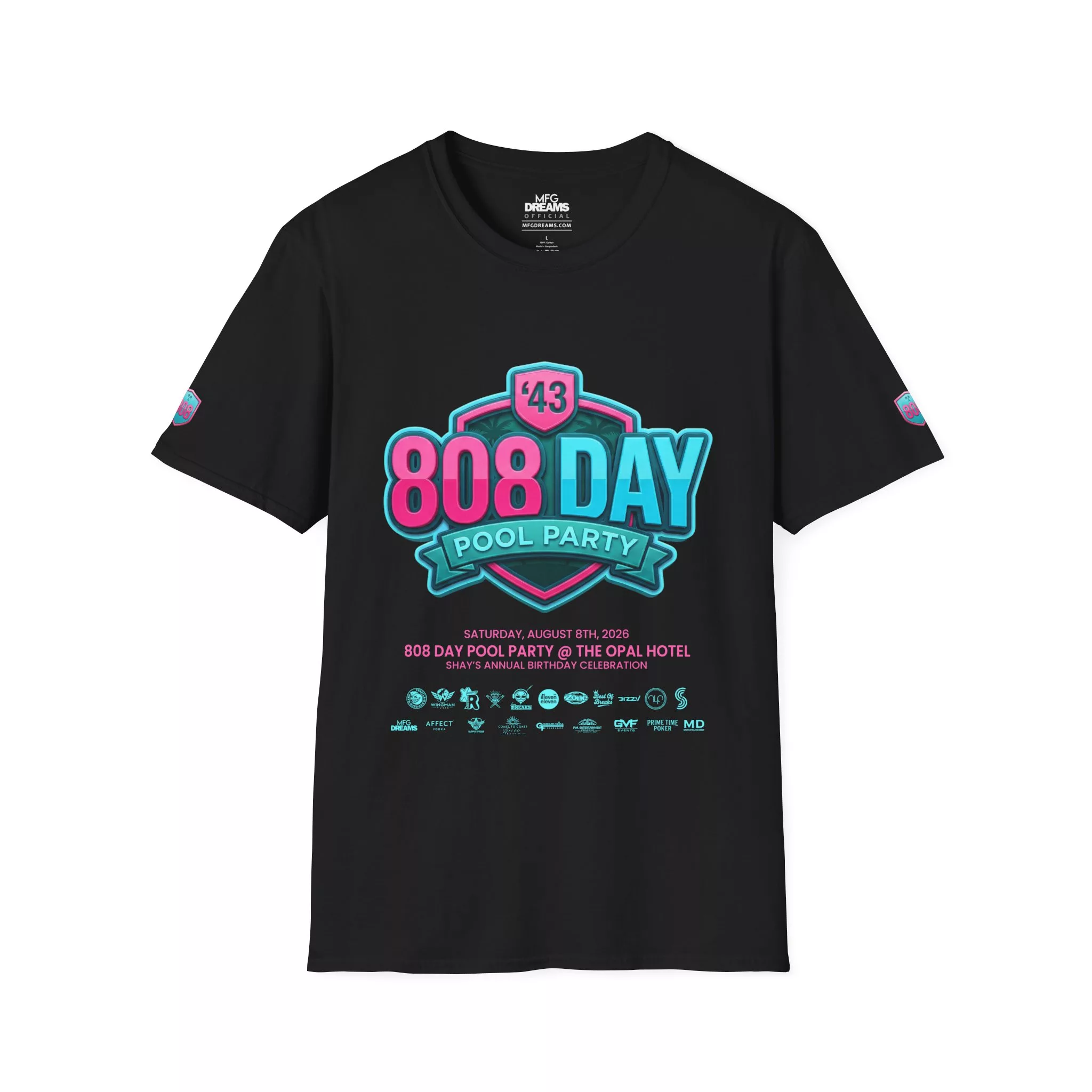 808-Day Pool Party Tee (Shirt Only)
