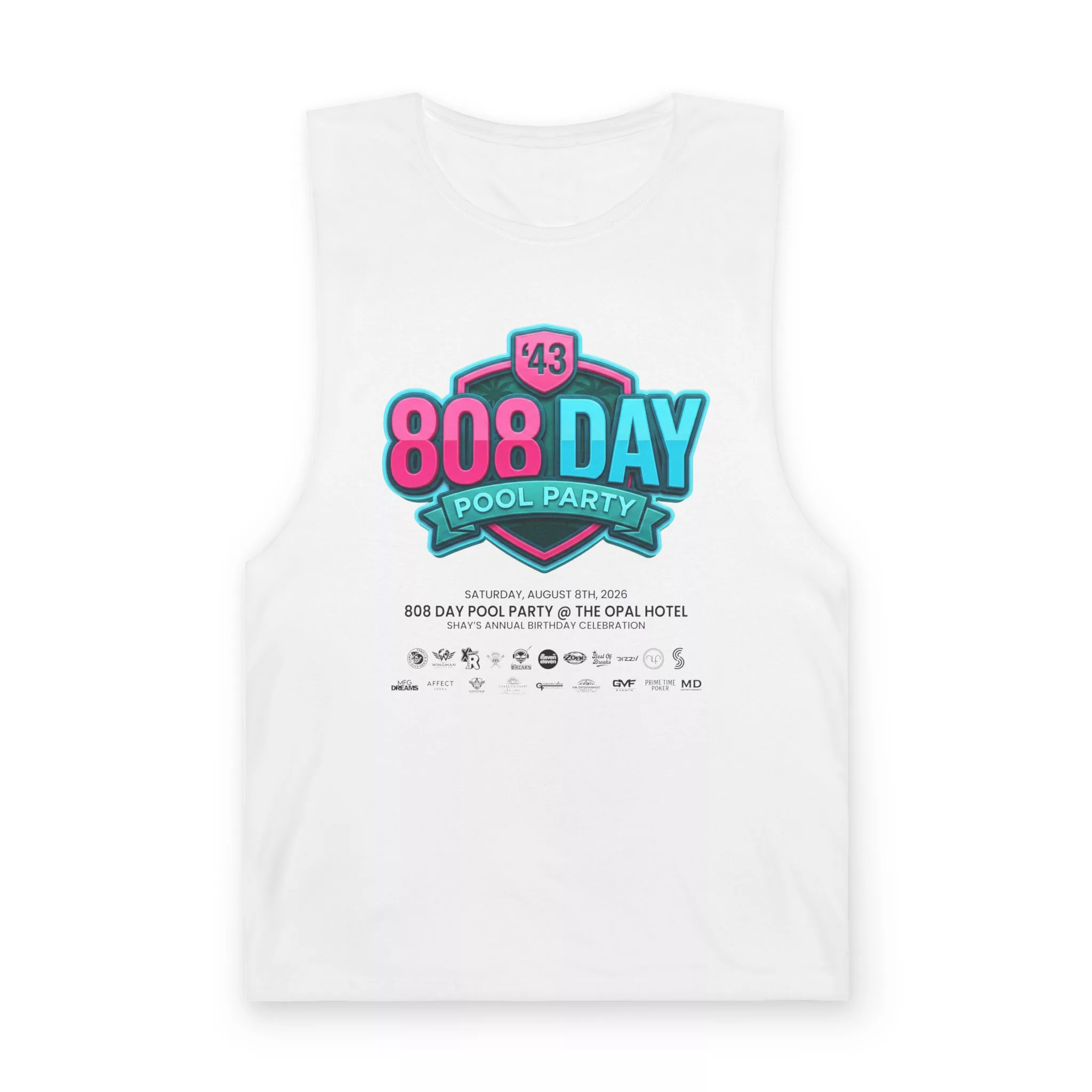 808-Day Pool Party (Unisex Tank ) - Image 3